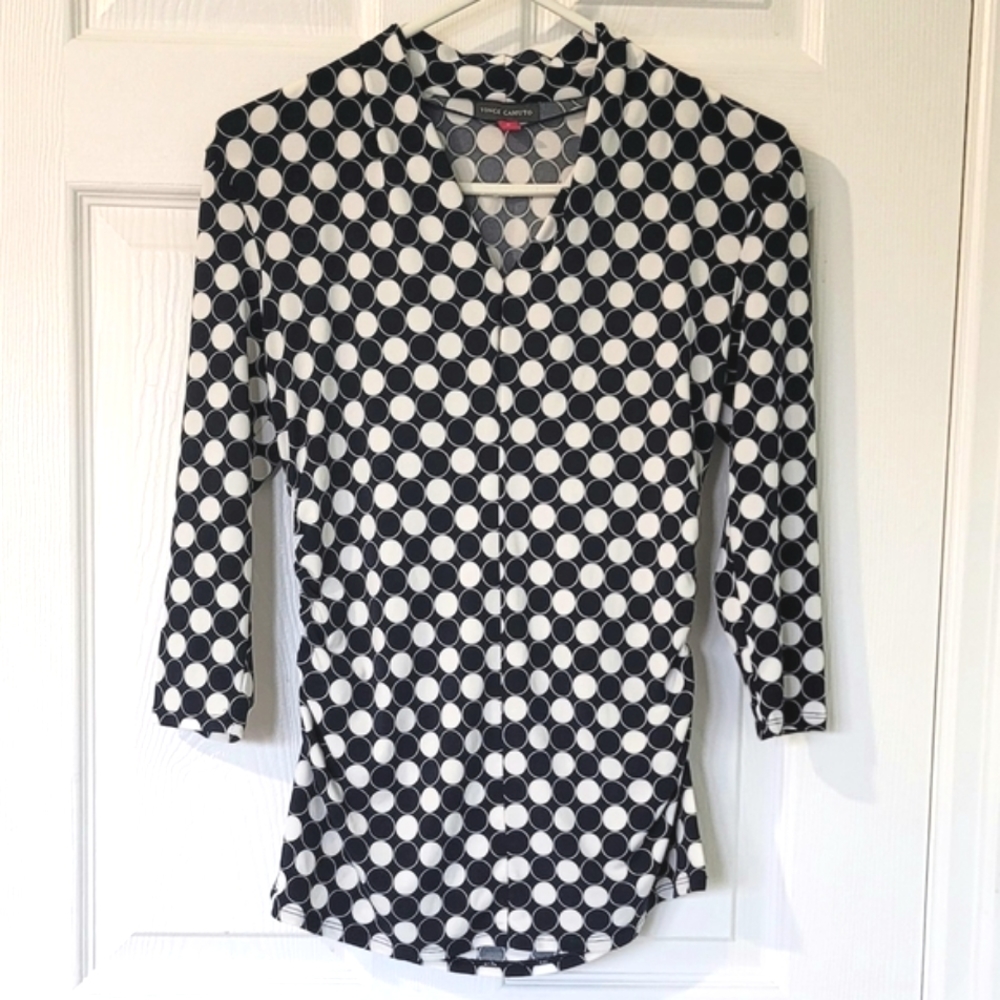 Vince Caputo Women's Polka-Dot Blouse Size S